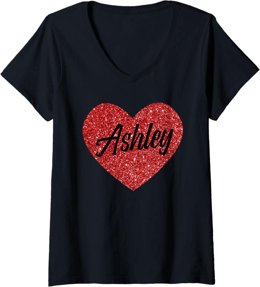 Amazon.com: Womens I Love Ashley Cute Ashley Heart for Valentine's