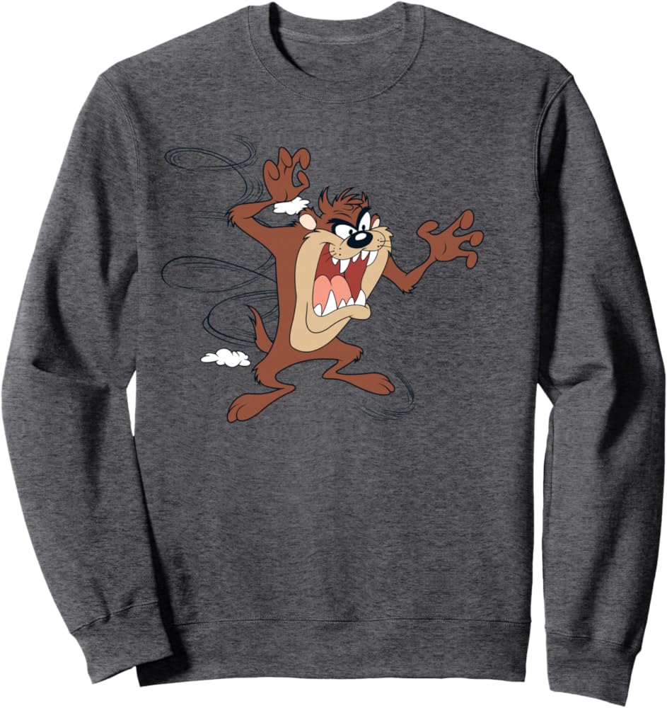 Amazon.com: Looney Tunes Tazmanian Devil Sweatshirt : Clothing