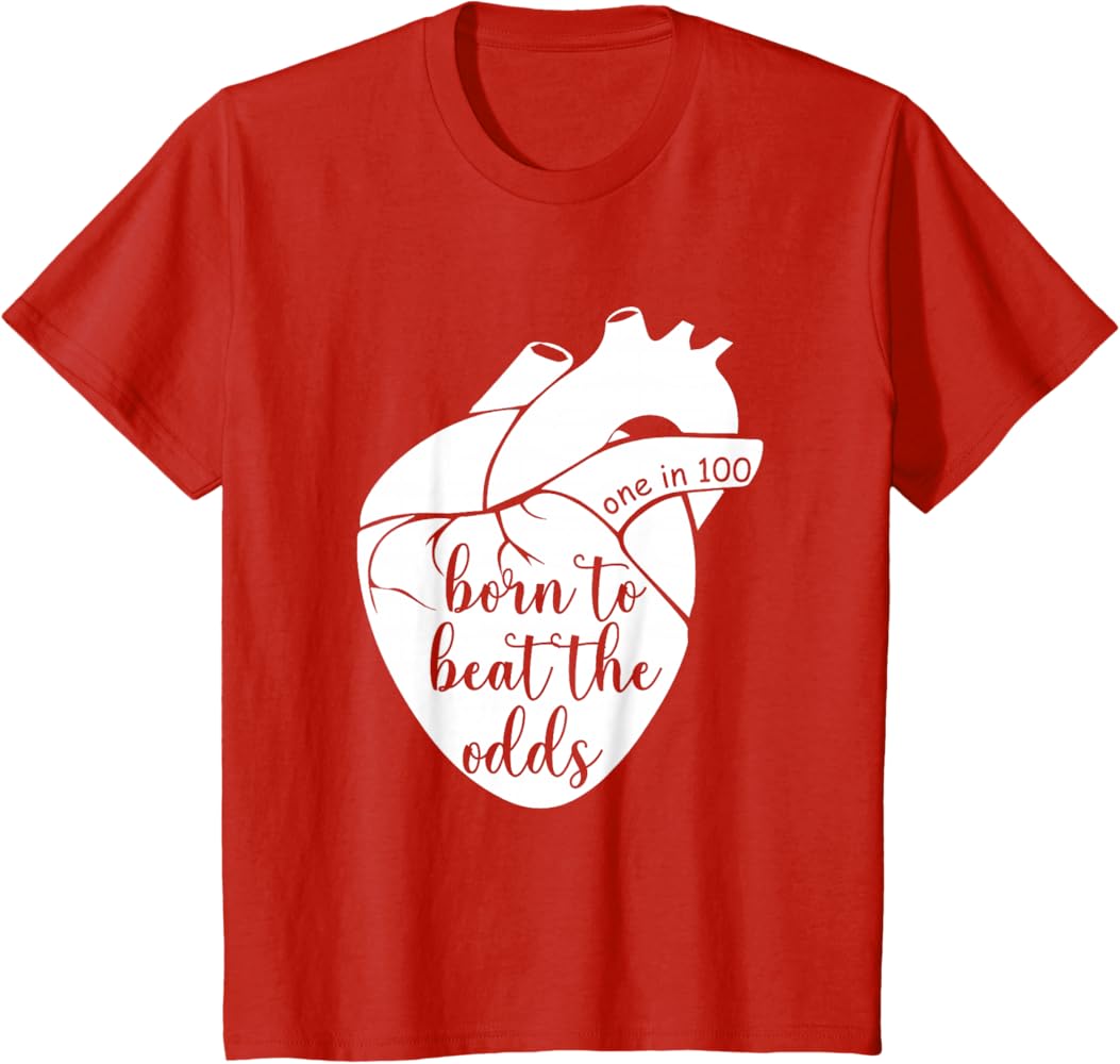Amazon.com: Kids Born to That Beat The Odds CHD Awareness Heart