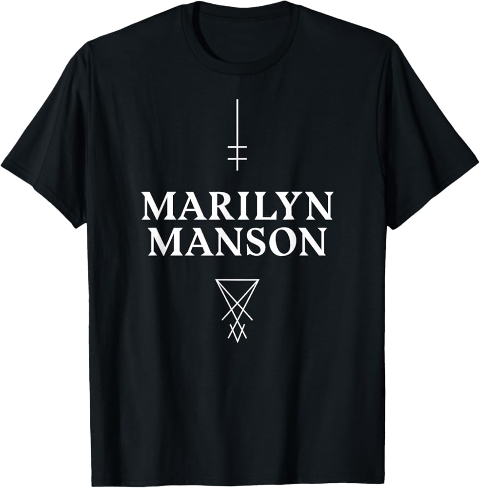 Amazon.com: Marilyn Manson Satan Cross T-Shirt : Clothing, Shoes