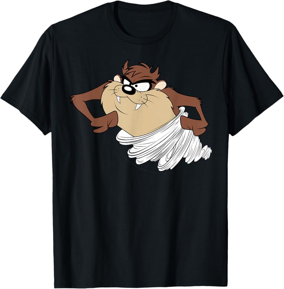 Amazon.com: Looney Tunes Tasmanian Devil Tornado Retro Poster T