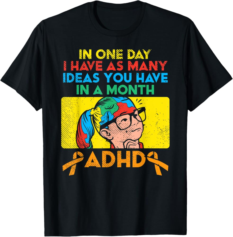 Amazon.com: In One Day Neurodiversity Hyperactivity Funny ADHD