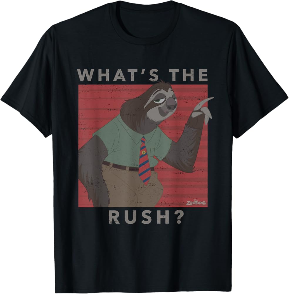 Amazon | ディズニー ズートピア フラッシュ What's The Rush Tシャツ