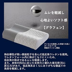 Amazon｜Serta サータ まくら 幅50cm LOタイプ グラフェンピロー P900