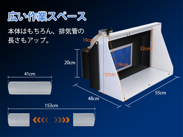 Amazon.co.jp: urlife 塗装ブース スプレーブース 2基ファン 9.2m3