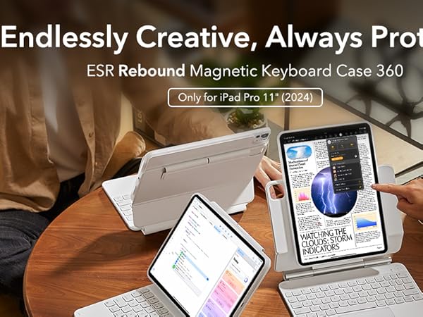Amazon.com: ESR iPad Pro 11 Inch Case with Keyboard (M5/M4, 2025