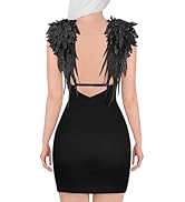 Amazon.com: Littleforbig Women's Dark Angel Bodycon Sexy Fitted