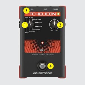 Amazon.com: TC Helicon VOICETONE R1 Single-Button Stompbox for