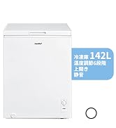 Amazon.co.jp: COMFEE' 冷凍庫 142L 上開き 温度調節6段階 大容量冷凍