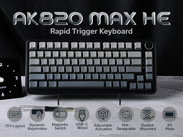 Amazon.com: MechLands AJAZZ AK820 MAX HE Hall Effect Magnetic