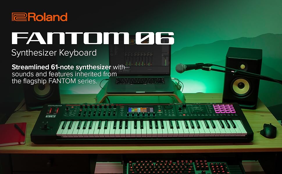 Amazon.com: Roland FANTOM-06 | 61-Note Synthesizer Keyboard