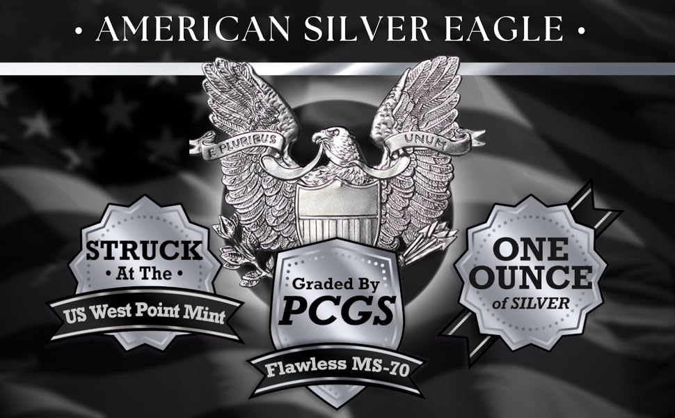 2021 (W) 1 oz American Silver Eagle Coin MS-70 (Heraldic Eagle T-1