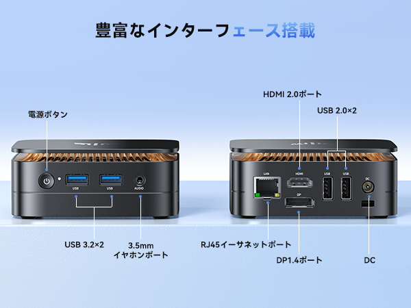 Amazon.co.jp: NiPoGi ミニpc Ryzen 3250U 【2026新モデル・業界超ミニ