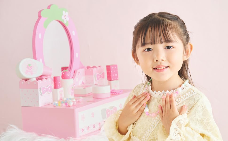 Amazon.co.jp: マザーガーデン おままごとセット 木製 ドレッサー