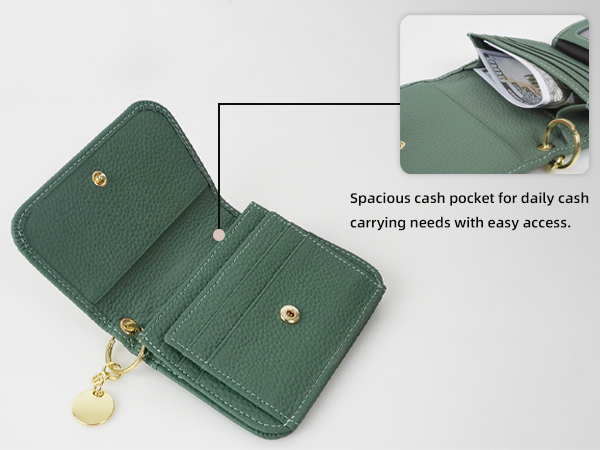 Amazon.com: Mudono Small Wallet for Women RFID Blocking Genuine
