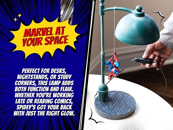 Ukonic Marvel Spider Man Streetlight LED Mood Light Desk Lamp