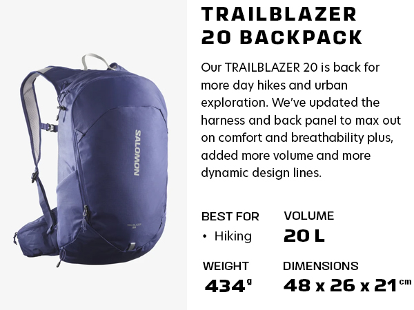 Amazon.com: Salomon Unisex Trailblazer 20, Hiking & Trekking