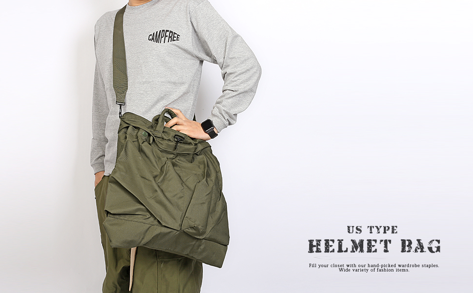Amazon | [エムエイチエー] M.H.A.style ヘルメットバッグ ミリタリー