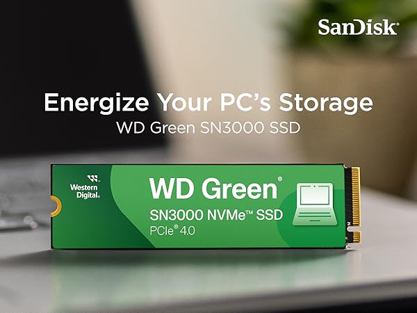 WD Green SN3000 NVMe SSD 1TB M.2 ほぼ新品 1TB WD Green SN3000 NVMe
