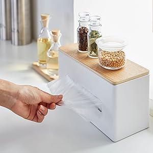 Amazon｜山崎実業(Yamazaki) 両面 ティッシュケース ナチュラル