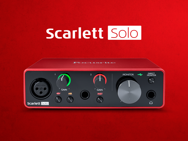 Amazon.com: Focusrite Scarlett Solo 3rd Gen USB Audio Interface