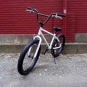 Amazon | 自転車 通販 T-STREET 24-T グロスホワイト セミファット BMX