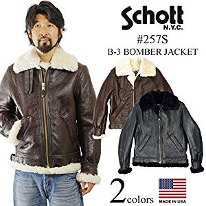 Amazon.co.jp: [ショット] SCHOTT 257S B-3 シープスキン ボマー