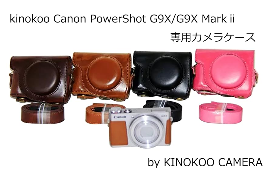 Amazon.co.jp: kinokoo Canon G9 X / G9X mark2 カメラケース PUレザー