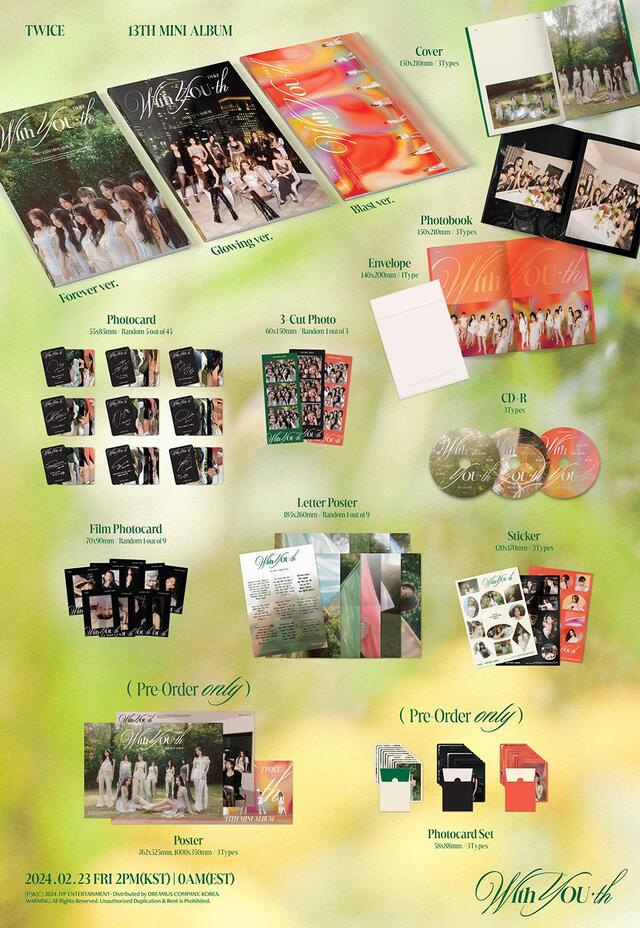 TWICE 13th Mini Album With YOU-th | JYP SHOP