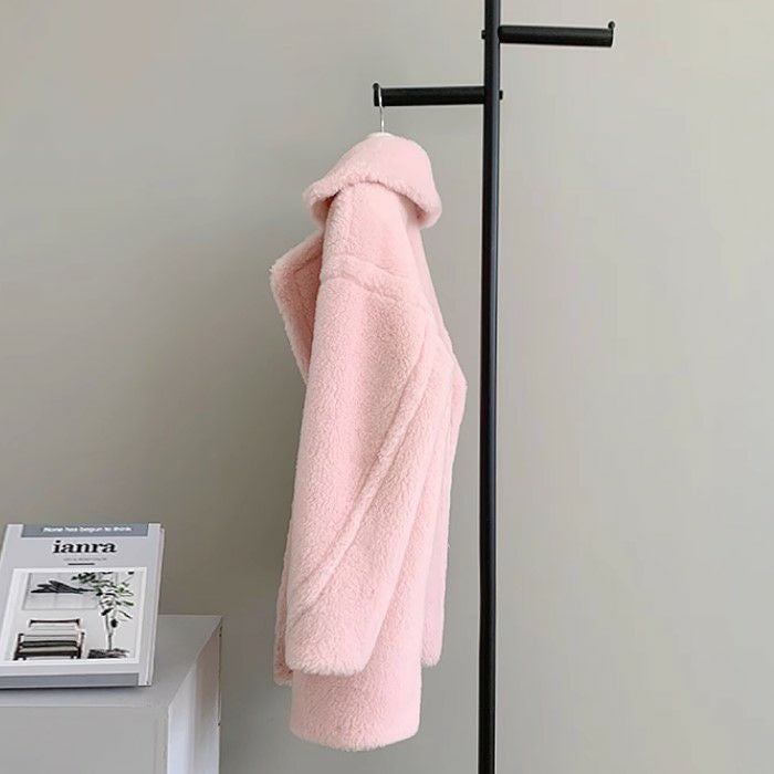 一部即納 5color WOOL ボア ミディ丈 ショート コート | LiLiRena