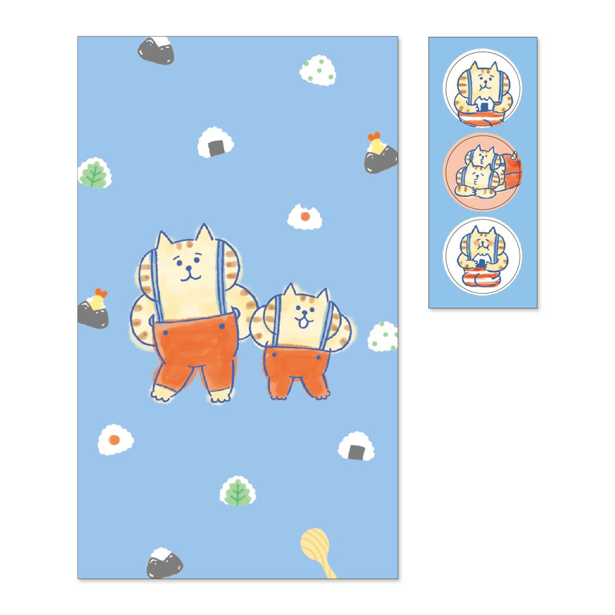 ごろごろにゃんすけ ポチ袋 サスペブルー | マインドウェイブ