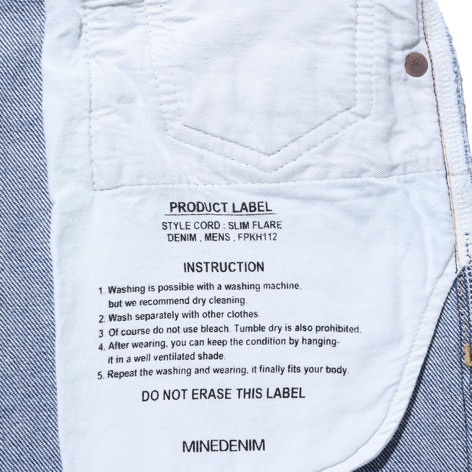 112 S.Slim Flare USD – MINEDENIM