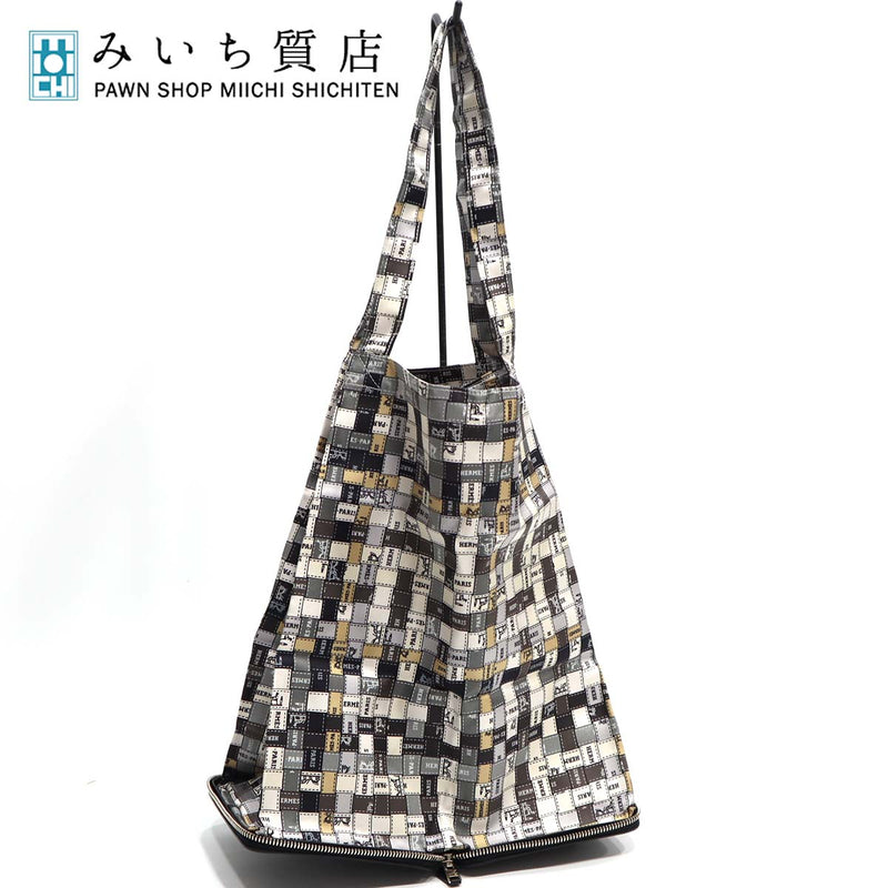エルメス HERMES エコバッグ シルキーポップ トートバッグ レザー