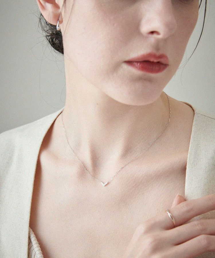 レイヤード] K10WG ダイヤモンド ネックレス（761732） ｜ women