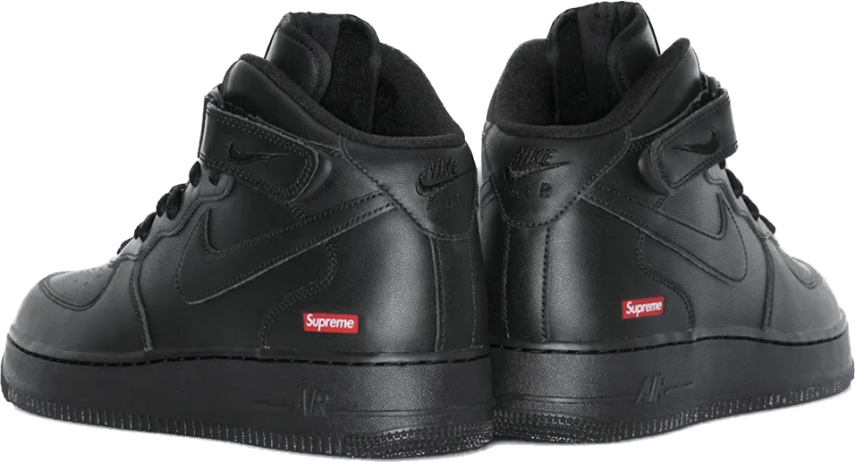 Nike Air Force 1 Mid Supreme Black | Mr.Reseller