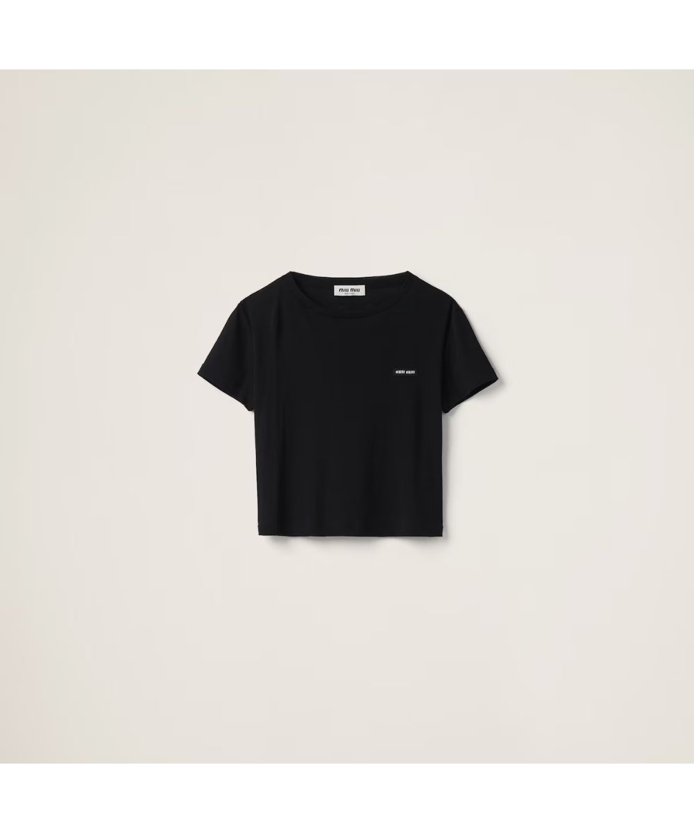 MIU MIU/ミュウミュウ通販 | リブ編み ジャージー Tシャツ【送料無料