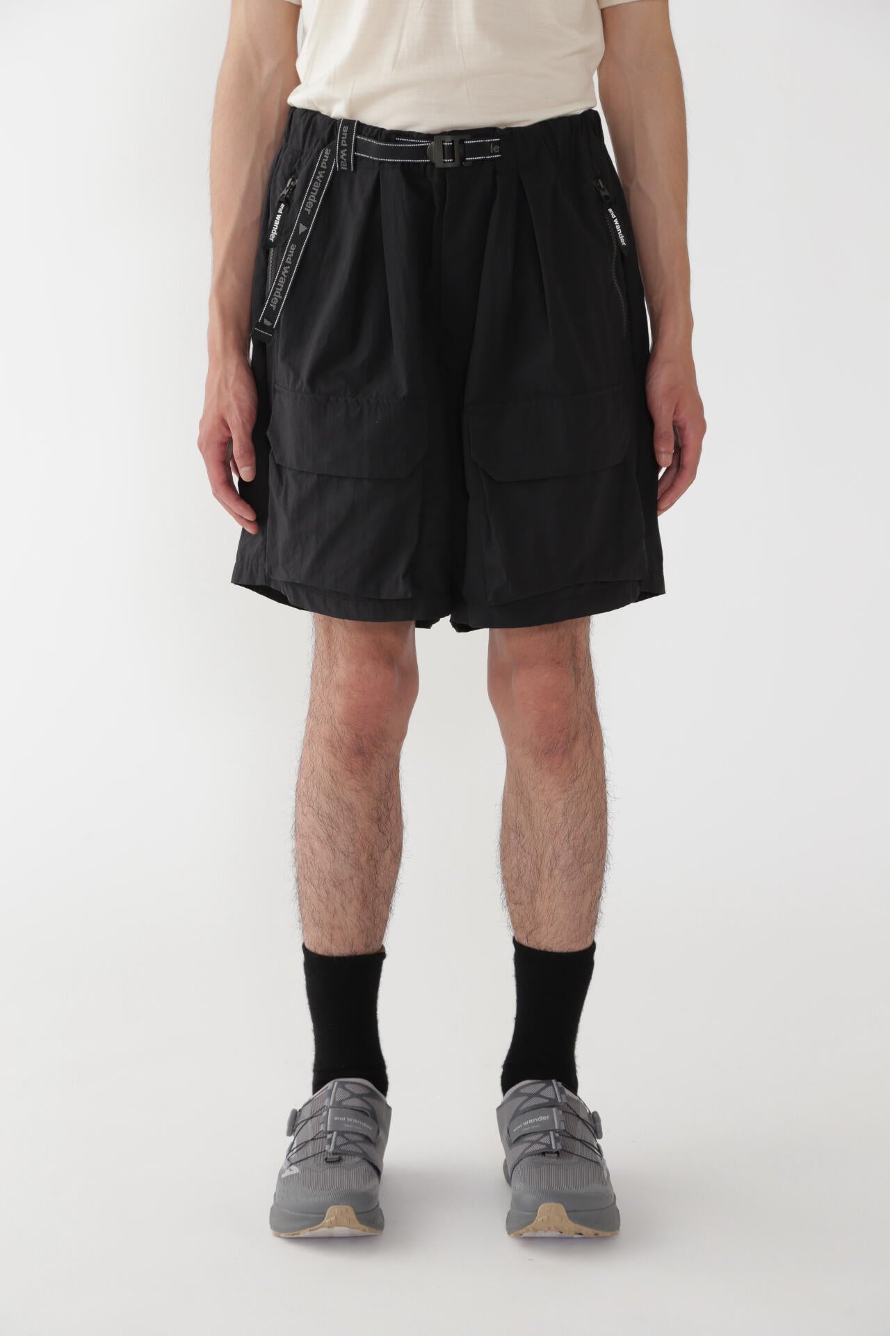 twill short pants (M) | and wander（アンドワンダー） ｜【公式