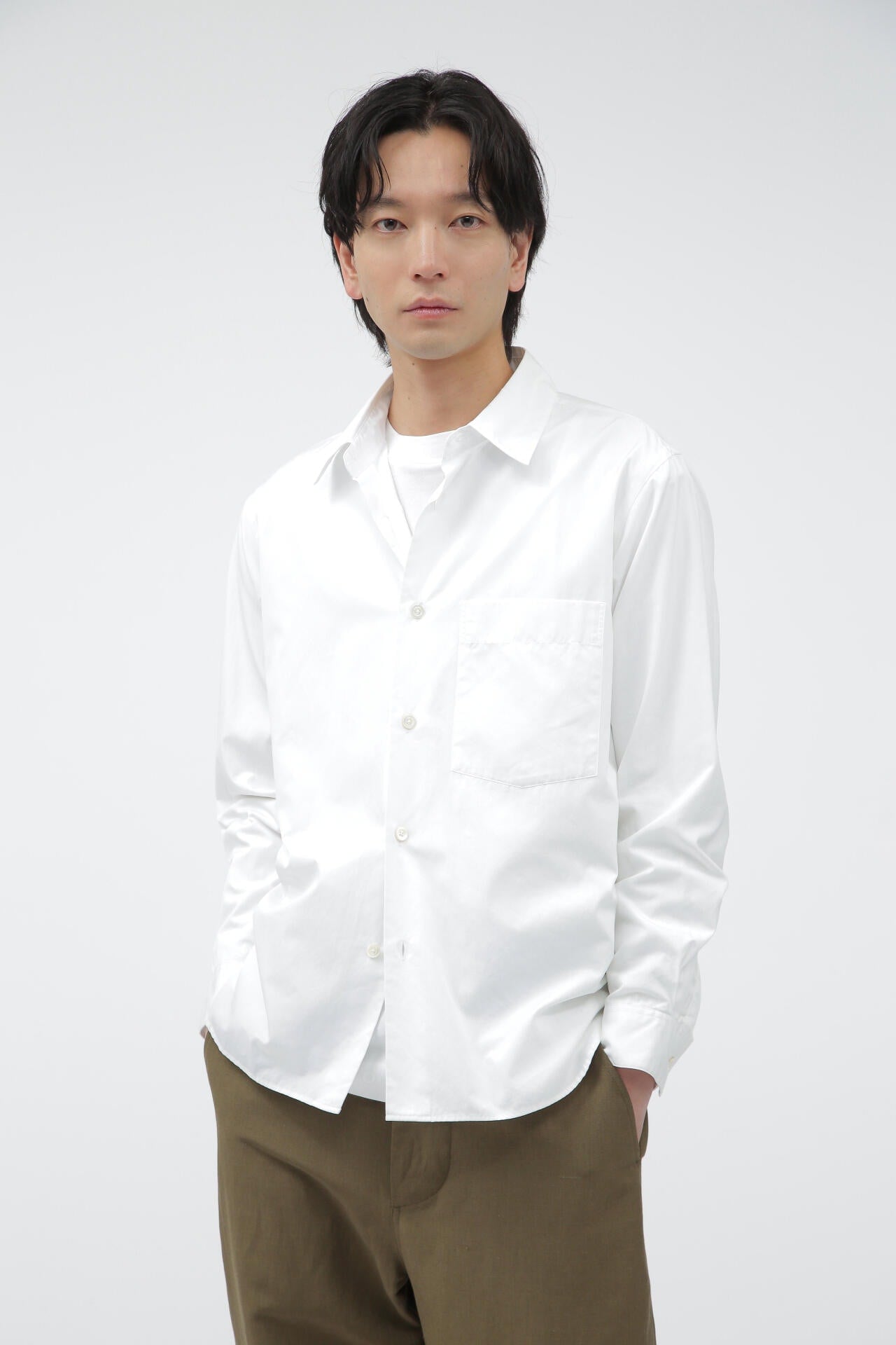 MHL マーガレットハウエル ホワイト コットン シャツ ♪ マーガレット