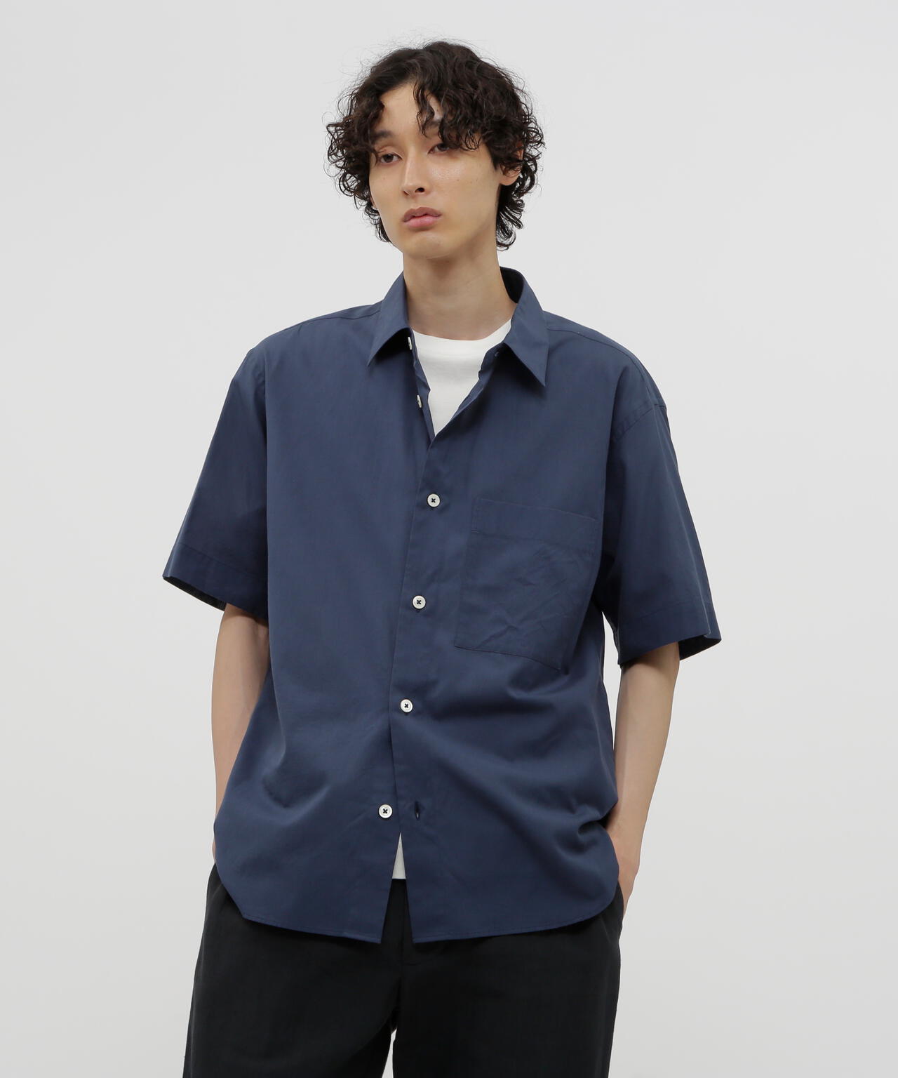 マーガレットハウエル MHL 麻シャツ リネン 半袖シャツ サイズ2 ピンク