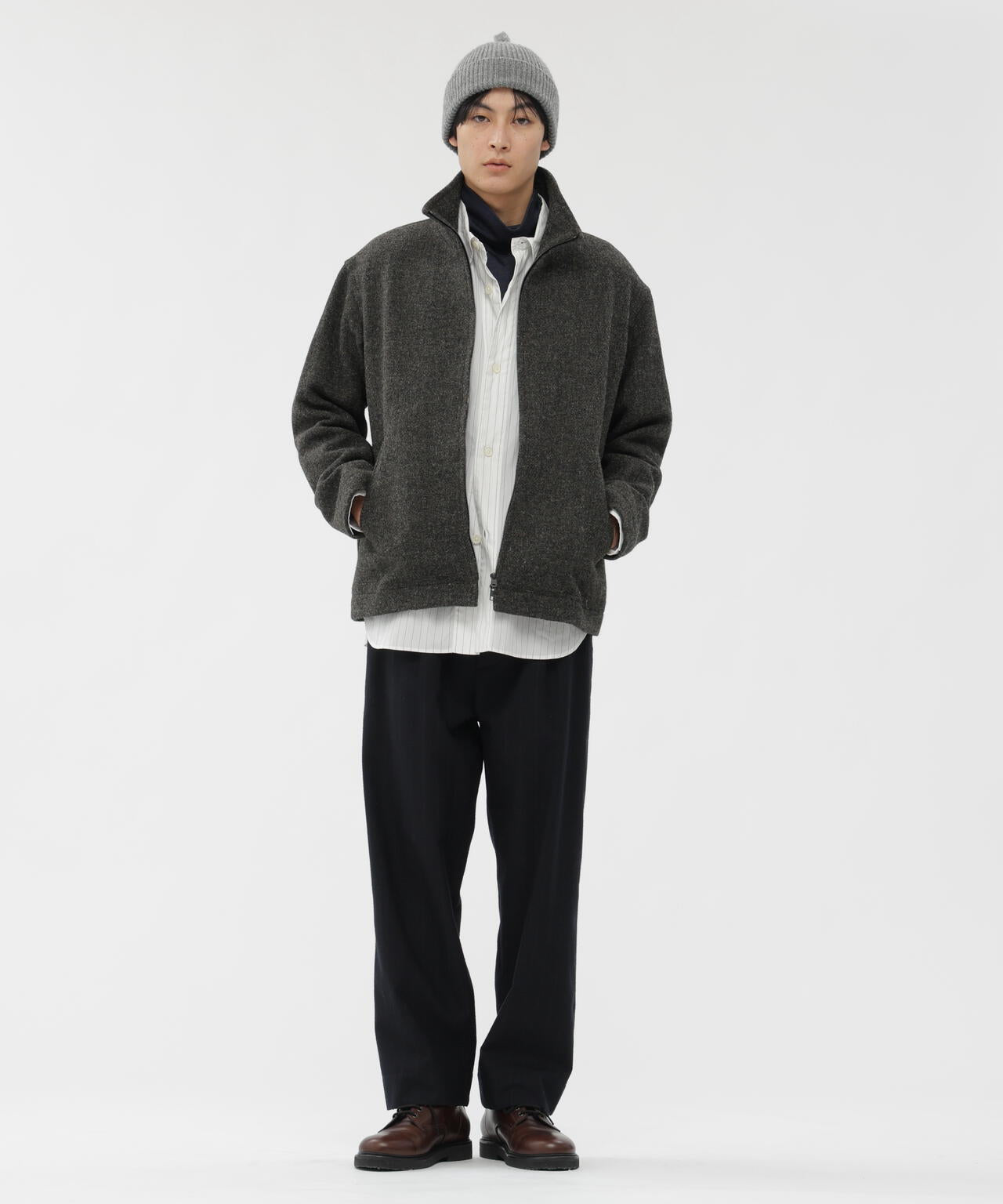 STRIPE FLANNEL TROUSERS | MARGARET HOWELL（マーガレット・ハウエル