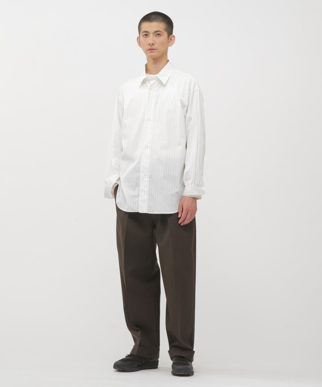 FINE COTTON STRIPE SHIRT | MARGARET HOWELL（マーガレット・ハウエル