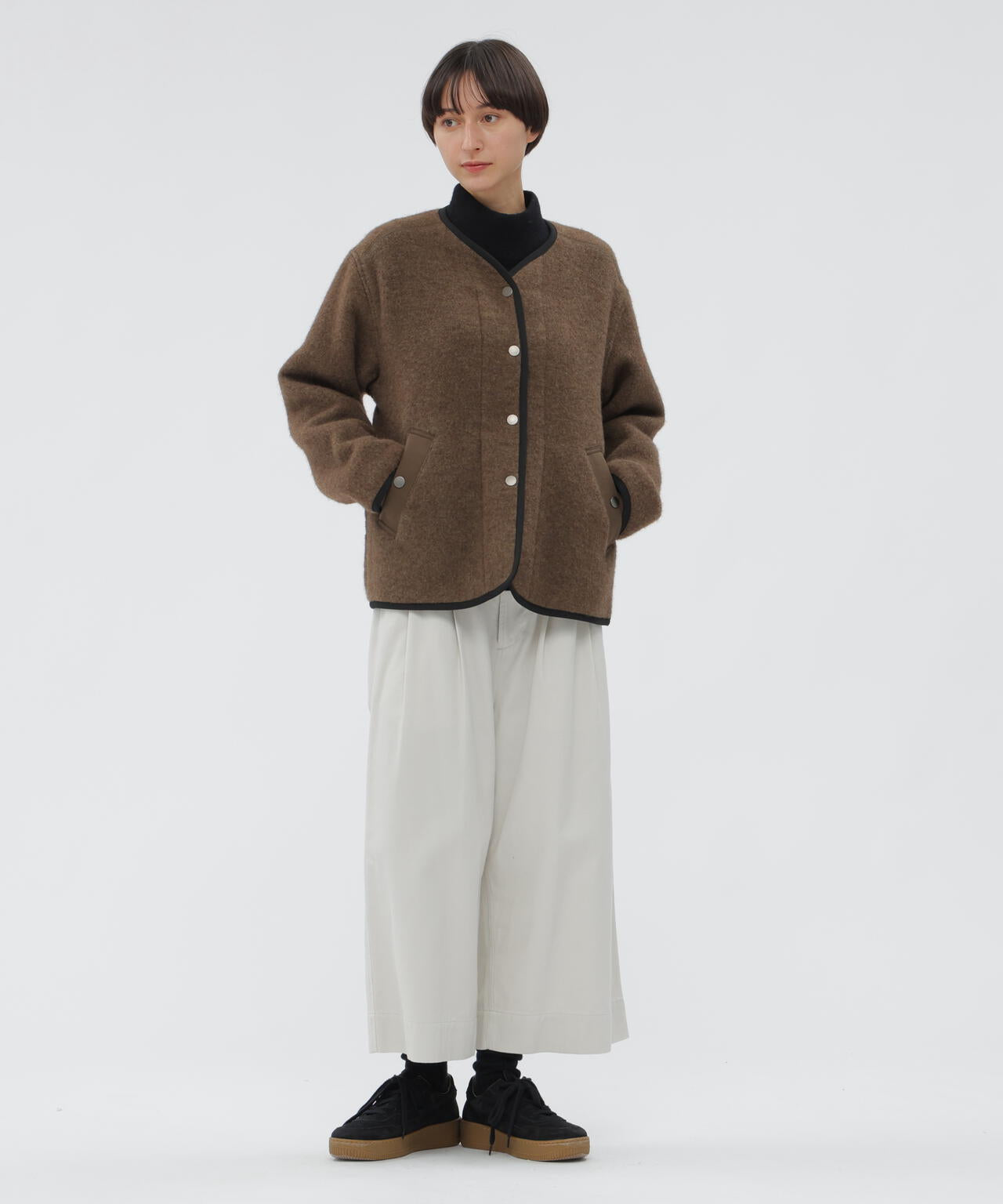FELTED ROUGH WOOL KNITWEAR | MARGARET HOWELL（マーガレット