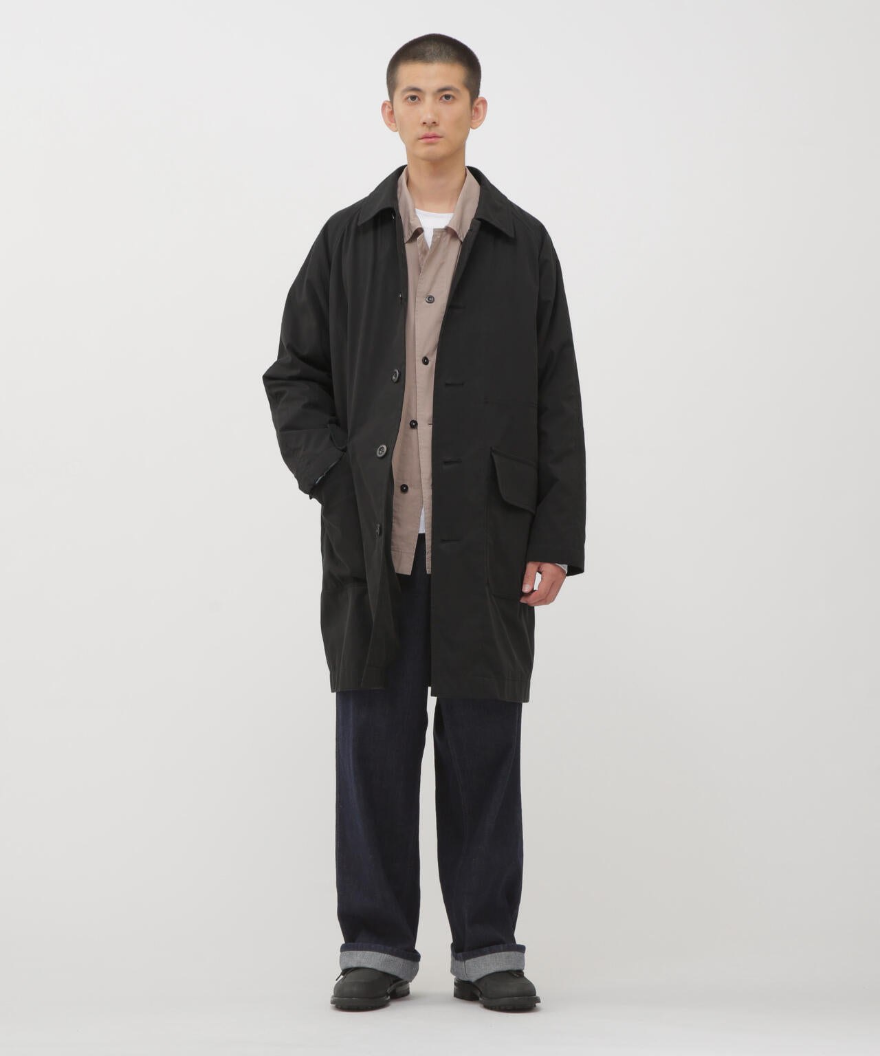 WORN COTTON NYLON COAT | MARGARET HOWELL（マーガレット・ハウエル
