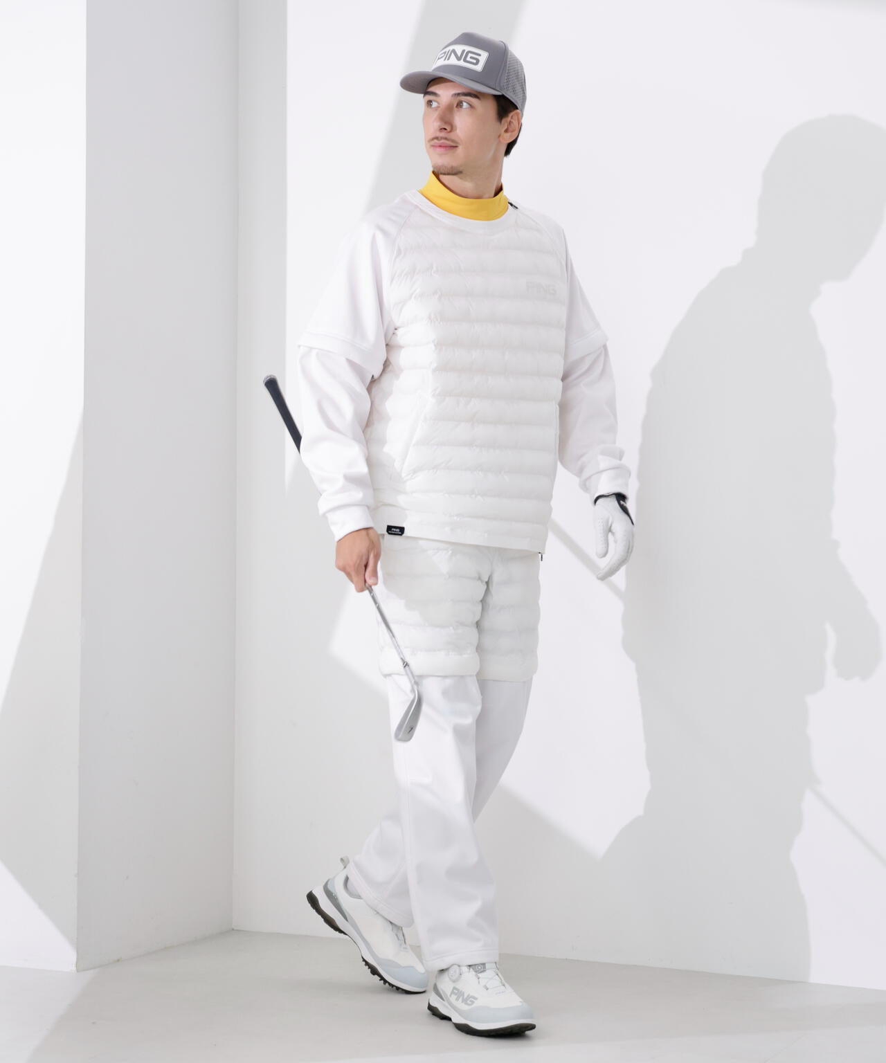 PING APPAREL】2WAYハイブリッド中綿スニードブルゾン ＜PERFORMANCE