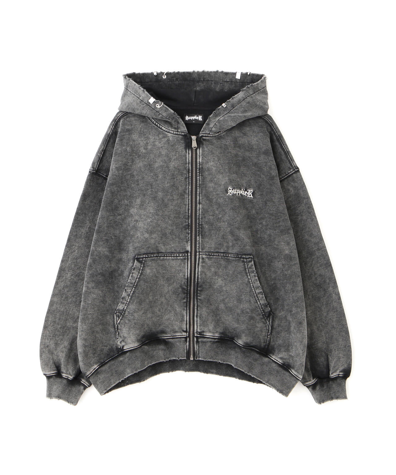 SUPPLIER/サプライヤー/【LHP EXCLUSIVE】VINTAGE WASH PIERCED ZIP