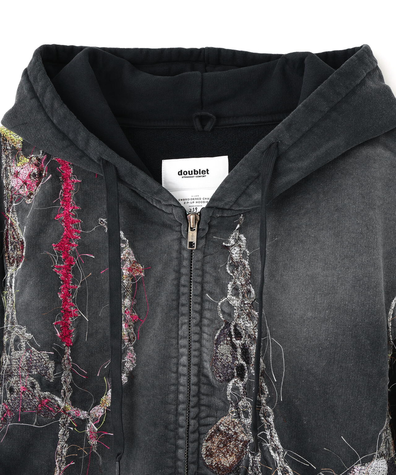doublet/ダブレット/EMBROIDERED CHAIN ZIP-UP HOODIE | L.H.P