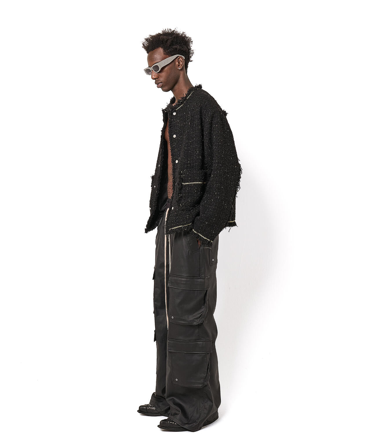 DankeSchon/ダンケシェーン/COATING FLARE CARGO PANTS | L.H.P