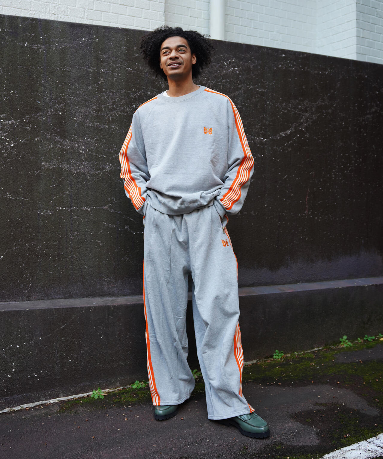 NEEDLES/ニードルズ/【LHP EXCLUSIVE】TRACK CREW NECK - COTTON