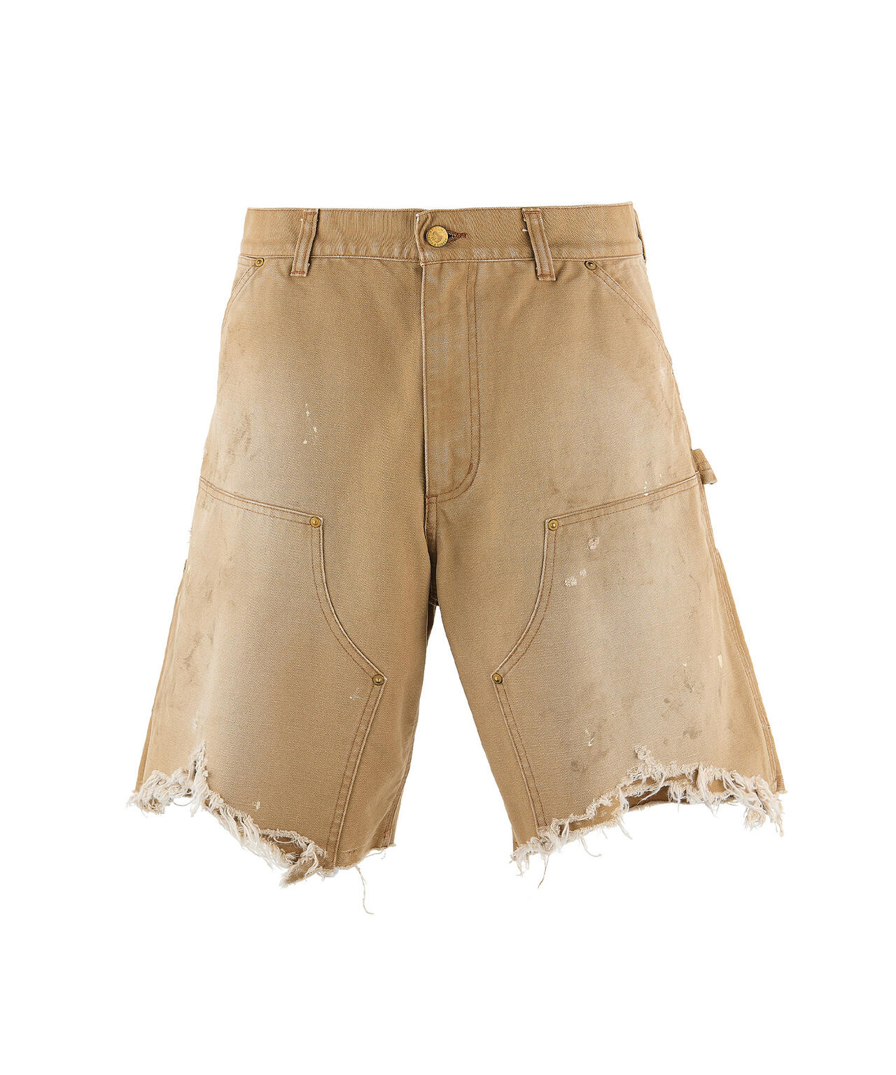 SAINT MICHAEL/セントマイケル/DOUBLE KNEE SHORTS BEIGE | ROYAL