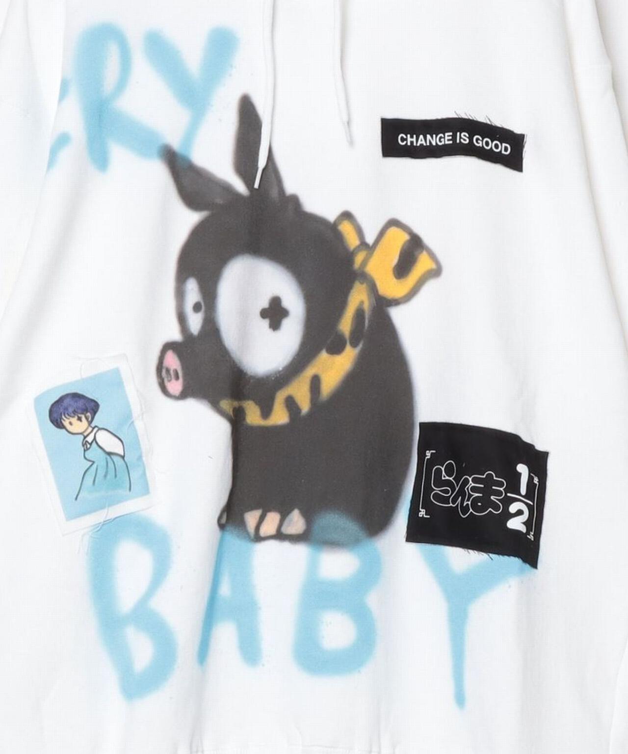 guernika×らんま1/2】らんま1/2 Paint Hoodie / Pちゃん | ROYAL FLASH